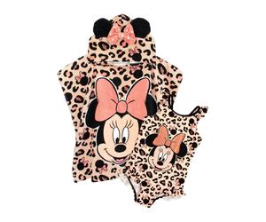 Vanilla Underground Vanilla Underground Minnie Mouse Character - Completo costume da bagno e poncho 98104cm crema