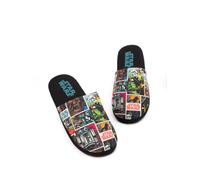 Vanilla Underground Vanilla Underground Mr Men Mr Lazy Pantofole Nero
