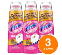 Vanish Gel Smacchiatore Pretrattante per Macchie Ostinate Olio e Grasso 3x200ml