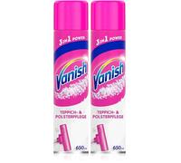 Vanish GOLD Power - Detergente per tappeti in schiuma - Extra forte contro sporco, cattivi odori e polvere, 1 x 650 ml (Confezione da 2)