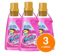 Vanish Oxi Action Gel Smacchiatore per Capi Colorati Elimina Macchie 3x750ml