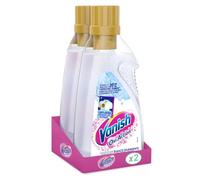 Vanish Oxi Action Multipower Gel Bianco Splendente, Additivo Lavatrice Multiazione senza Candeggina, 2 Confezioni da 750 ml Smacchiatore per Capi Bianchi