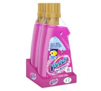 Vanish Oxi Action Multipower Gel Rosa, Additivo Lavatrice Multiazione senza Candeggina, Smacchiatore per Capi Colorati, 2 Confezioni da 1500 ml di Smacchiatore per Bucato