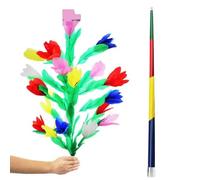 Vanishing Disappearing Rainbow Metal Cane to Flowers Stage Magic Tricks Incredibile Primo Piano Bacchetta Magica Magia per Maghi Professionisti