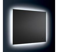 Vanità&casa - Comet Al Rectangular specchio rettangolorare 100x80 con Luce ambientale e diretta