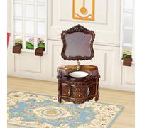 Vanità da bagno in scala 1:12 con lavandino per arredamento regalo con