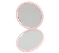 Vanità pieghevole portatile a specchio con pannello di vetro normale doppio lato stili compatti palmare cosmetico tascabile pieghevole