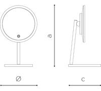 Vanita Specchi - Specchio ingranditore con ventosa