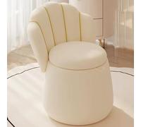Vanity Chair con contenitore morbido imbottito sgabello trucco elegante velluto toletta sedia per le donne elegante bianco sedile senza ruote