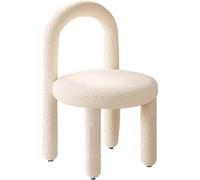 Vanity Chair - Sgabello da trucco ispessito per camera da letto e soggiorno, design leggero di lusso, ideale per trucco e toelettatura, stile semplice ed elegante, colore: beige
