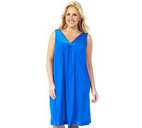 Vanity Fair 30807 - Abito Corto da Donna, Taglie Forti Blu roccioso XL