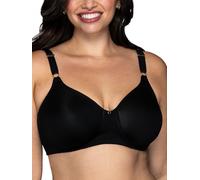 Vanity Fair Full Coverage Beauty Back Smoothing Bra, 4-Way Stretch Fabric, Lightly Lined Cups Up to DD Reggiseno, Opaco, Senza Fili-Nero, 3D (Taglia Produttore: 34D) Donna