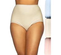 Vanity Fair High Waisted Underwear, Full Coverage Ladies Panties, Perfectly Yours Briefs Mutande da Uomo, Rosa Ballerina, Candela, Blu Zucchero, L (Pacco da 3) Donna