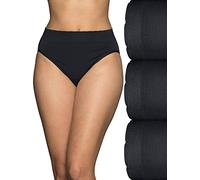 Vanity Fair Women's Seamless Underwear, Light Smoothing, No Pinch No Show, Hi Cut-3 Pack-Black/Black/Black, 6