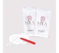 Vanity Kit set da Linea Cortesia Hotel, Conf. da 50 pezzi in flow pack,Contenuto del set: 1 limetta, 3 dischetti di cotone, 4 bastoncini di carta, Mya Collection,B&B, agriturismo (50)