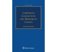 Vanja Ginic Timothy M. Ba Corporate Acquisitions and Mergers in Can (Tascabile)
