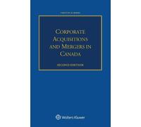 Vanja Ginic Timothy M. Ba Corporate Acquisitions and Mergers in Can (Tascabile)