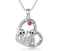 VANJAMI Collana con urna a forma di albero della vita, in argento Sterling S925, con pietra di luna, per ceneri, ricordo, gioiello per donne, ragazze e mamme