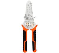 VANJOIN Professional 7 INCH Wire Stripper, 10 in 1 Wire Strippers Multifunctional Cable Stripper Stainless Steel Wire Stripping Tool Cutter Pliers for Stripping, Cutting, Crimping, Winding Wire