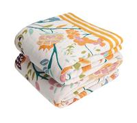 VANJOROY Coperta per divano e letto in stile bohémien, 100% cotone biologico, morbida e calda, double-face, per divano a 2 o 3 posti, 200 x 230 cm, colorata