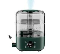 Vankarr 5L Umidificatore Ambiente,Umidificatore Ambiente bambini，Silenzioso,Ugello 360°,Timer,Diffusore Oli Essenziali,Top-Fill,Umidificatore per Casa e Piante, verde