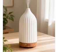 Vankarr Diffusore di Oli Essenziali Ultrasuoni Diffusore di Aroma, Aromaterapia diffusore per Ambienti Vaporizzatore Oli Essenziali (Bianco 100ml)