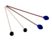 Vankcp Mazzuole per marimba, 1 paio di mazze per marimba blu medio e 1 paio di mazze in gomma con manico in legno, per percussione, marimba, suonare glockenspiel marimba (stile 1)