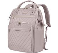 VANKEAN Zaino Porta PC 17.3 Pollici, Multitasche Universita per Donna/Uomo, Elegante per Lavoro, Computer, Viaggi, Affari, Scuola, Ufficio - Rosa