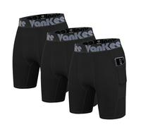 VanKee Pantaloncini da Compressione Uomo Sport Mesh Design Anti Chafing Tessuto Wicking Asciugatura Rapida Strato Base Short Sport Biancheria Intima per Corsa Ciclismo Allenamento Calcio