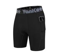 VanKee Pantaloncini da Compressione Uomo Sport Mesh Design Anti Chafing Tessuto Wicking Asciugatura Rapida Strato Base Short Sport Biancheria Intima per Corsa Ciclismo Allenamento Calcio