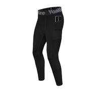 VanKee Uomo Pantaloni a Compressione con Tasche Sport Running Leggings Fitness Tights Quick Drying Sweat Bottoms Basketball Football Yoga Gym
