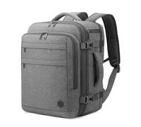 VANKEV Zaino da Viaggio Aereo per EasyJet Lufthansa British Airways Jet2 Espandibile 45x36x20 a 45x36x25, 32L a 40L, Bagaglio a Mano Per Viaggi Adatta a Laptop da 15,6 Pollici Grigio