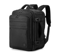 VANKEV Zaino da Viaggio Aereo per EasyJet Lufthansa British Airways Jet2 Espandibile 45x36x20 a 45x36x25, 32L a 40L, Bagaglio a Mano Per Viaggi Adatta a Laptop da 15,6 Pollici Nero