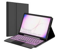 VANKEYPAD Tastiera Custodia per Samsung Galaxy Tab A11+/A9 Plus 11 Pollici - 7 Couleurs Rétroéclairage Touchpad Tastiera Rimovibile Bluetooth - Tab A11 Plus/A9+ 11" Custodia QWERTY Italiano, Nero