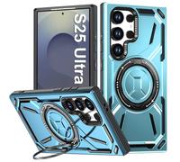 Vanki Custodia per Samsung Galaxy S25 Ultra con supporto magnetico ad anello a 360°, militare, antiurto, per Samsung S25 Ultra Case, antigraffio, per Galaxy S25 Ultra (blu)