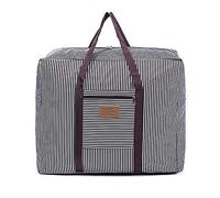 Vankra Borsa da viaggio impermeabile spessa in tessuto Oxford 600D, organizer da viaggio per coperte, piumone, cuscini, vestiti e trasferimenti (marrone, S)