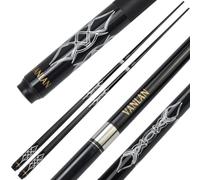 VANLAN Stecche da Biliardo Professionali in Carbonio da 147,7 cm, con Testa Piccola, Accessori per Canna da Biliardo, Accessori per Biliardo (Nero)