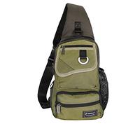 Vanlison - Borsa Crossbody monospalla da uomo e da donna con tracolla, Uomo, Nero, L