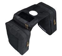 Vanlison Borsa da serbatoio ATV, borsa da sella impermeabile, compatibile con motoslitta Sportsman Scrambler FourTrax Grizzly UTV Borsa portaoggetti da appendere nera