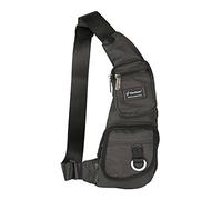 Vanlison Piccolo zaino leggero della borsa dell'imbracatura dello zaino del petto delle borse a tracolla multiuso zaino del pacchetto dello zaino, Nero , M