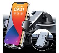 VANMASS Porta Cellulare Auto【Protezione di Qualità Militare】,【Brevetti e Certificati di Sicurezza】Universale Cruscotto Parabrezza Ventosa Bocchetta Supporto Telefono para iPhone 15 14 13 Pro Max, Gray