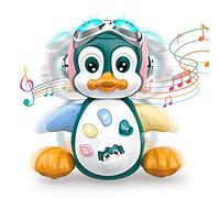 Vanmor Giocattoli Musicali 1 Anno, Giochi per Gattonare con Musica E Luci, Pinguino Giochi per Neonati 6-12 Mesi, Regali di Compleanno Educativi Precoci 6 9 12 24 Mesi più