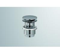 Vanne à tige Alape VT.1, 63/74/63 mm, avec fonction de rangement, chromée, diamètre 1 1/4"ur vasques avec trop-plein, 8302000978, 8302000978
