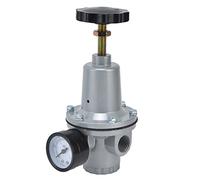 Vanne de régulation de la pression d’air, régulateur pneumatique d’air, vanne réductrice de pression d’air en alliage d’aluminium avec poignée à vis pour processeur de source d’air (QUANTITÀ-10)