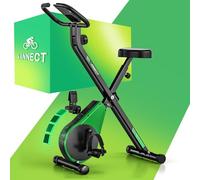 VANNECT Cyclette Pieghevole 3 in 1, Cyclette da Casa con 16 Livelli di Resistenza, Monitor LCD con Misuratore Frequenza Cardiaca, Ergometro Pieghevole con Sedile di Comfort per Casa e Ufficio 150KG