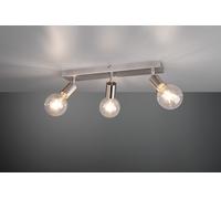 VANNES BARRA 3 SPOTS ORIENTABILI ACCIAIO SATINATO L. 44CM ATTACCO E27