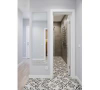 VANNY SPECCHIO DA PARETE CORNICE PLASTICA ARGENTO LISCIA 50X150CM