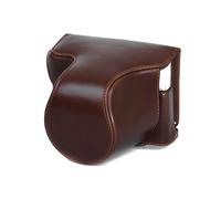 Vano Batteria Fotografica Custodia per Olympus Pen-F Borsa Coffee CC1378c