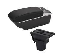 vano portaoggetti auto Per Chevrolet Per Trax Per Tracker 2015 2016 2017 2018 Auto Bracciolo Scatola Immagazzinaggio Accessori(D2 Black black NoUSB)