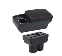 vano portaoggetti auto Per Opel Per Corsa E 2014-2019 Scatola Portaoggetti Bracciolo Auto Interni Accessori Retrofit Dedicati(M1 ligne noire3USB)